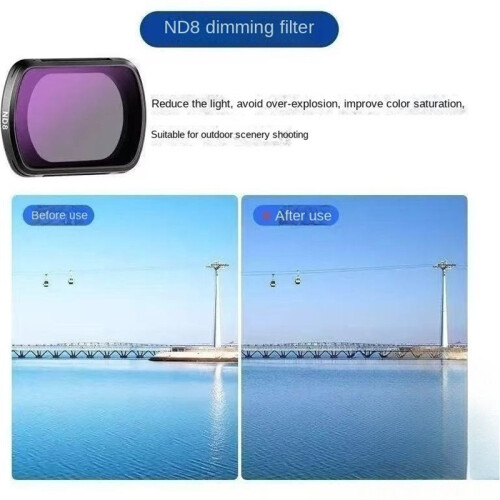 1set for  Pocket 3/4 Camera Filter--ND Optical Glass High-Definition Neutral Density Filters,Camera Filter Set 2