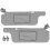 Car Sun Visor Assembly Sun Blocking with Mirror for   E120 E130 2001-2007 Ninth Generation LHD 3