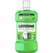 Listerine Total Care Kids Mouthwash, ADA Accepted, Alcohol-Free Anticavity Fluoride Mouthwash, Fresh Breath, Mint Shield Flavor, 500 mL