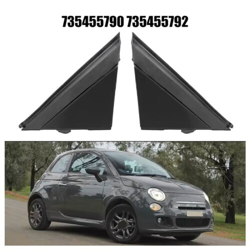 Car Molding Exterior Mirror Left Right Triangular Triangle Panel 735455792 for  500 2007- Auto Accessories