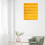 Pocket Chart Double-Sided Hanging Schedule Yellow 6