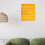 Pocket Chart Double-Sided Hanging Schedule Yellow 7