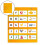 Pocket Chart Double-Sided Hanging Schedule Yellow 2