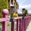 4 Pack Black Deck Clamp for Torches, Porch Rail Clamp, Universal Pole Mount Bracket, Deck Pole Holder for Solar Panel 4