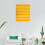 Pocket Chart Double-Sided Hanging Schedule Yellow 3