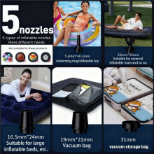 1set Portable Electric Air Pump-A Cordless Air Pump for Air Mattresses, Vacuum Storage Bags, and Swim Rings