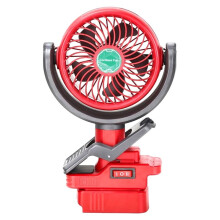 Cordless Clip- Fan (Battery Not Included), Camping,Outdoor,Job Site & Bedroom, 2-Speed, 270 &300 Rotation