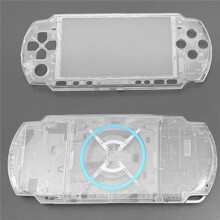 Transparent Full Cover Protective Case Kit with Buttons Kit with Screws Full Housing Shell Full Set for PSP3000 Version