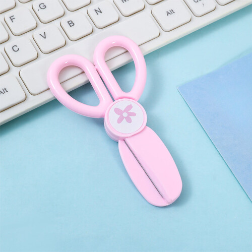 Safety Scissors Round Tip Colorful Plastic Ergonomic 1 Pair 2