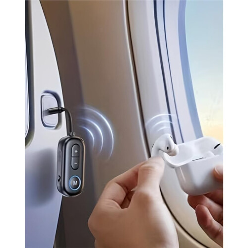 BT 5.4 USB Adapter Kit, Dual Function Audio Transmitter Receiver with Hands-Free Call, Airplane Travel Headphone Adapter 2