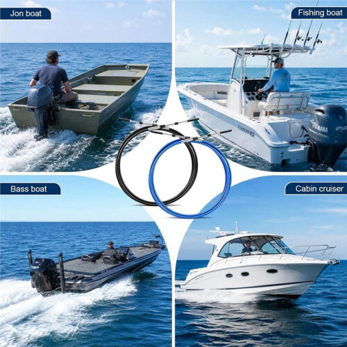 2pcs Marine Throttle Shift Remote Control Box Cable Marine Boat Throttle Shift Cable 1
