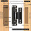 2 Pack Ultra-Thin Hidden Door Hinges, Adjustable Concealed Hinges, Silent Smooth 110 Opening Hinges 2