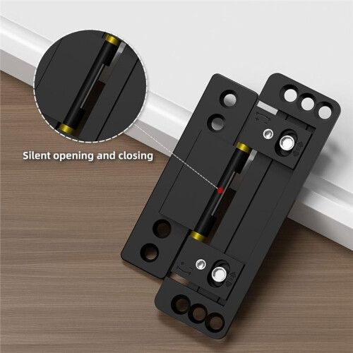 2 Pack Ultra-Thin Hidden Door Hinges, Adjustable Concealed Hinges, Silent Smooth 110 Opening Hinges 2