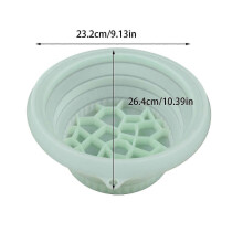 (Purple) Space-Saving Folding Washbasin, Ideal for Home Facial Care, Compress and Washing