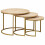 VidaXL vidaXL Nesting Coffee Tables 3 pcs Brown Solid Mango Wood and Steel 3