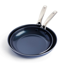 Blue Diamond Frying Pan Set Ceramic Non-Stick PFAS-Free Coating 24/28 (Open Box)