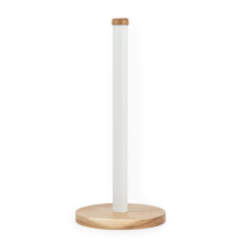 Salter Toronto Kitchen Roll Holder Freestanding Worktop Organiser Wooden/White