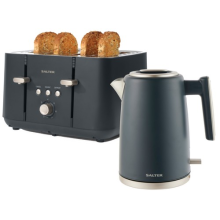 Salter Marino Kettle and Toaster Set 1.7L Fast Boil 4-Slice Anti-Jamming Blue