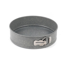 Salter Spring Form Cake Tin Round Baking Pan 24 cm Non-Stick Marblestone Grey