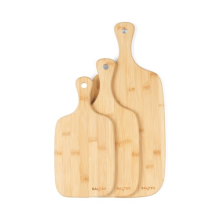 Salter Bamboo Paddle Chopping Board Set 3 Piece Food Serving Board (BW06732)