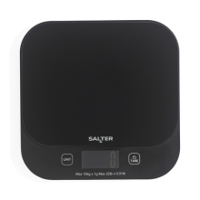 Salter Digital Kitchen Scale 10kg – Waterproof, LCD Display, Battery Included
