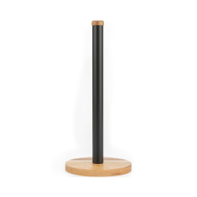Salter Toronto Kitchen Roll Holder Freestanding Worktop Organiser Wooden/Black
