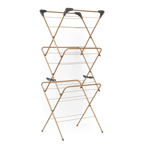 Beldray Beldray Clothes Airer 3-Tiers 15M Drying Space Copper Edition Foldable