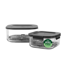 Salter Crisp & Go Family Set - 4L Batch Cooking Dish, 1.5L Lunch Box & Trays