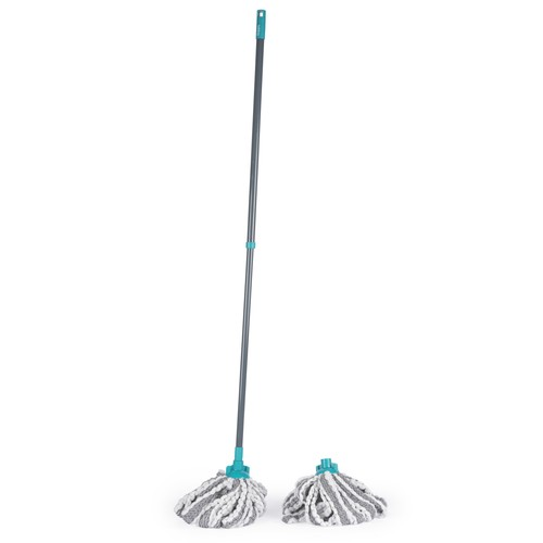 Beldray Beldray AntiBac Telescopic Floor Mop with Refill Head, 127cm, Extendable, Blue