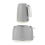 Salter Salter Retro Kettle & Toaster Set – 1.7L, 2-Slice, Wide Slot, Plastic, Grey 1