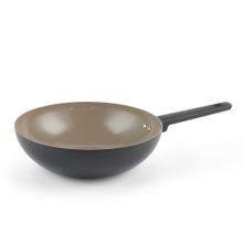 Salter Stir Fry Pan 28cm Ceramic Recycled Aluminium Body Non-Stick Induction