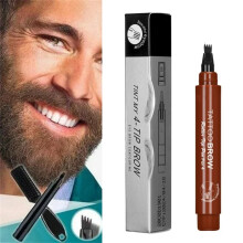 Beard Pen Filler for Men with Brush, Waterproof,
