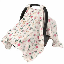 Cotton Car Seat Cover Breathable Sunshade for Newborn