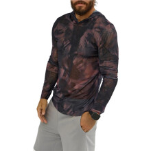 Men'S Sun Hoodie - Light-Weight UV Protection Fishing Shirt, Quick-Dry Moisture-Wicking Rash Guard Flower Color 5 M