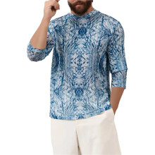 Heren Zomer Hoodie - Lichtgewicht UV-Bescherming Viskleding, Sneldrogend Vochtregulerend Rash Guard Bloemkleur 6 M