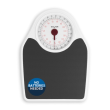 Salter Mechanical Bathroom Scale Doctor Style Sturdy High Accuracy White/Black