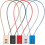 3-Digit Combo Lock with 500mm Wire Rope Pack of 5 1