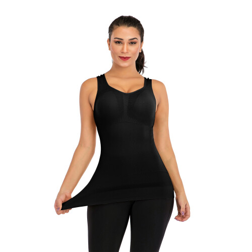 FANNYC Compression Cami for Women Seamless Tummy Control