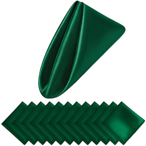 Cloth Square Satin Napkins 50cm 12 Pcs