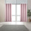 Blackout Curtains Linen Blend 63x52 Inches White Lined 1