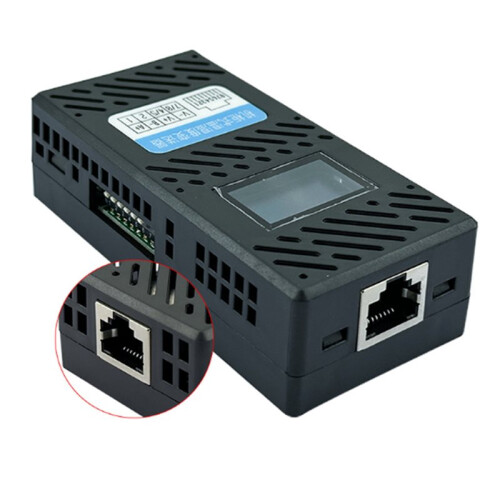 Cabinet Type Temperature and Humidity Transmitter Sensor OLED LCD Screen Self-Illuminating Night Vision Double RJ45 1