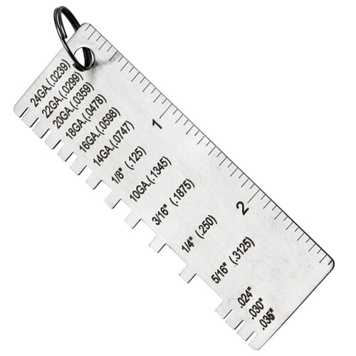 Steel Wire Metal Sheet Thickness Gauge 1 pc
