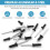 500pcs Black Aluminum Blind Rivets Assortment Kit - Open End Pop Rivets 3