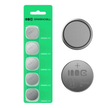 Pilas de botón de litio Greencell CR2032 de 3 V y 220 mAh (paquete de 5)