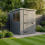 6x7 Pent Composite Shed Tanalised (Single Door, With Windows) 1