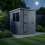 6x7 Pent Composite Shed Tanalised (Single Door, With Windows) 3