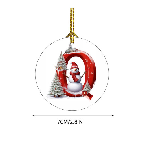 Christmas Tree Ornaments Red White 26-Piece 2