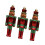 Christmas Nutcracker Pendant Ornaments Green 3 Pieces 4