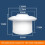 ABS Round AC Exhaust Vent 360 Rotating Spherical Jet Vent 3
