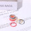 Silicone Wedding Ring for Women 3mm Thin Braided 6 Pack 6